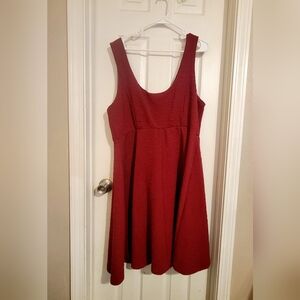 Torrid Red Sleeveless V-Neck Sundress